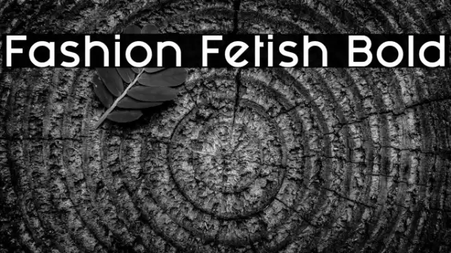 Fashion Fetish Bold Font examples