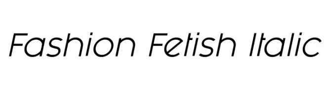 Fashion Fetish Italic  Fuentes Gratis Descargar
