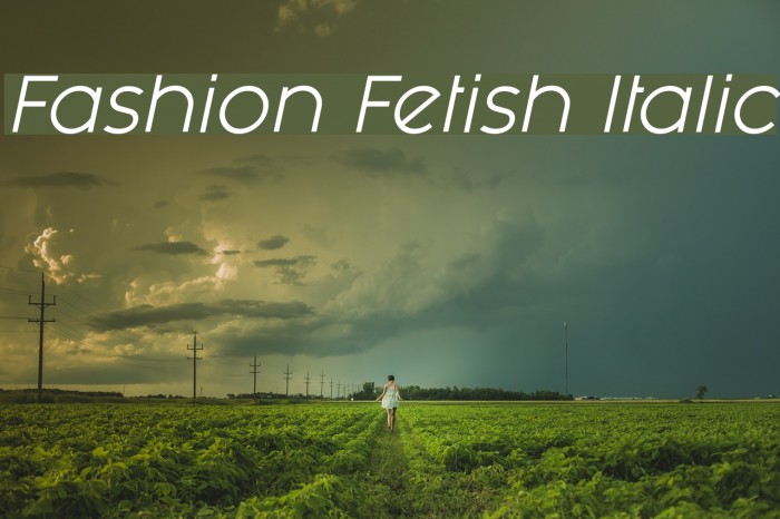 Fashion Fetish Italic Font examples