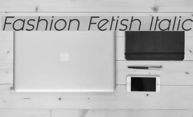 Fashion Fetish Italic Font examples