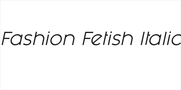 Fashion Fetish Italic Logo