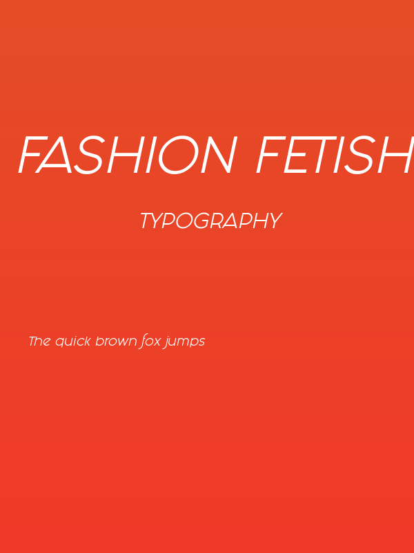 Fashion Fetish Italic Poster