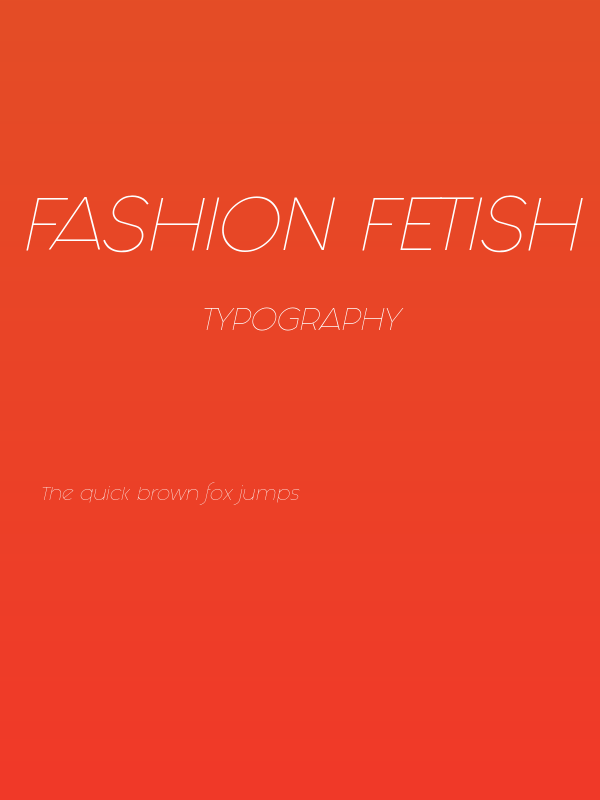 Fashion Fetish Light Italic Poster