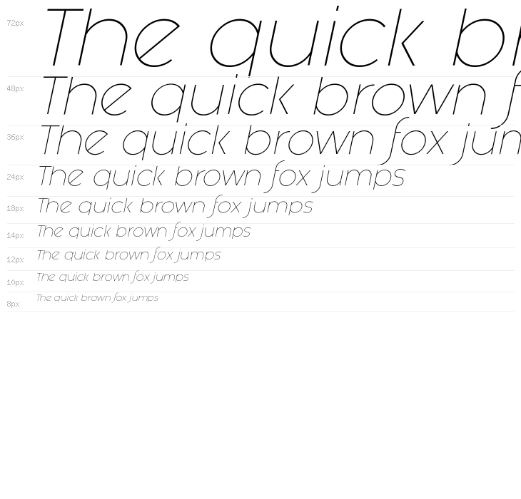 Fashion Fetish Light Italic Waterfall