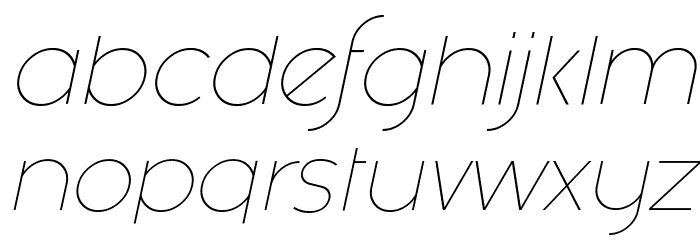 Fashion Fetish Light Italic Font LOWERCASE