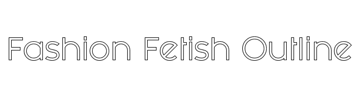Fashion Fetish Outline  免费字体下载