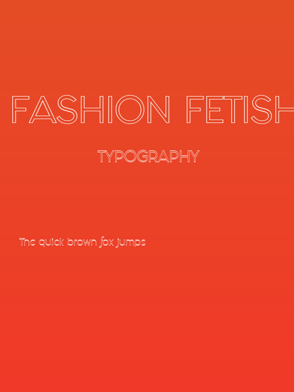 Fashion Fetish Outline Poster