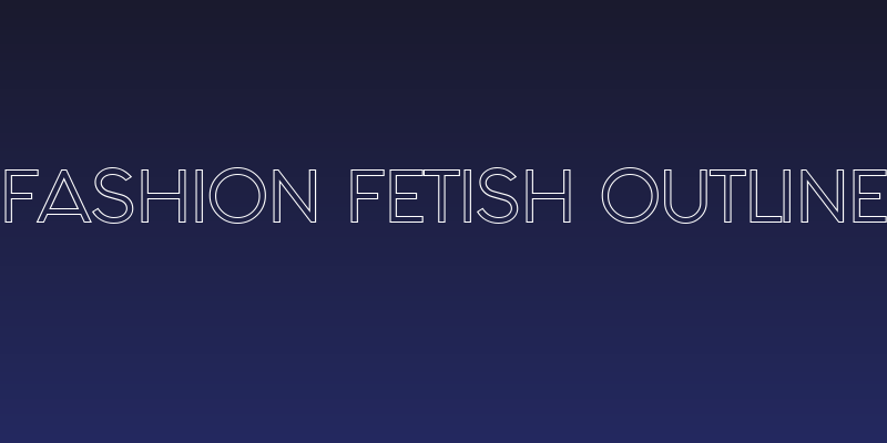 Fashion Fetish Outline Social Header