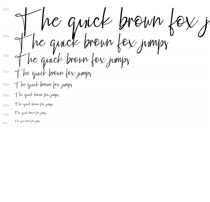 Fashion Script Personal Use Waterfall