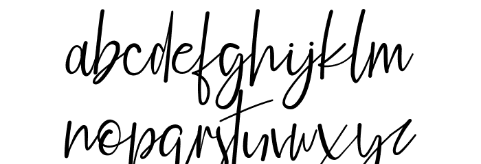 Fashion Script Personal Use Font LOWERCASE