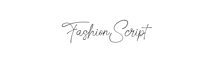 Fashion Script  Frei Schriftart Herunterladen