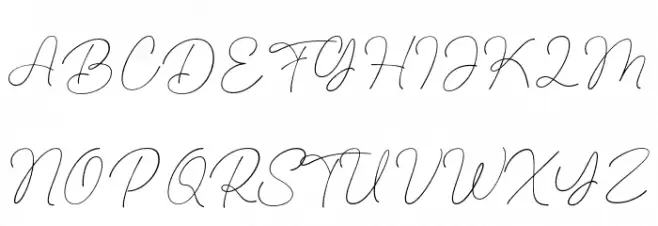 Fashion Script 字体 大写