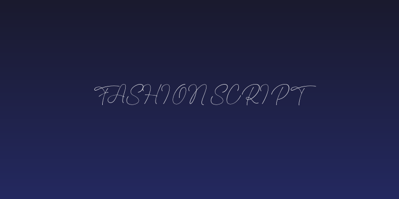 Fashion Script Social Header