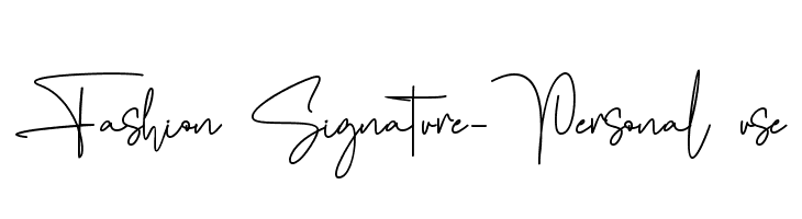 Fashion Signature-Personal use 