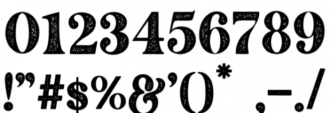 Fashion Stamp Font OTHER CHARS