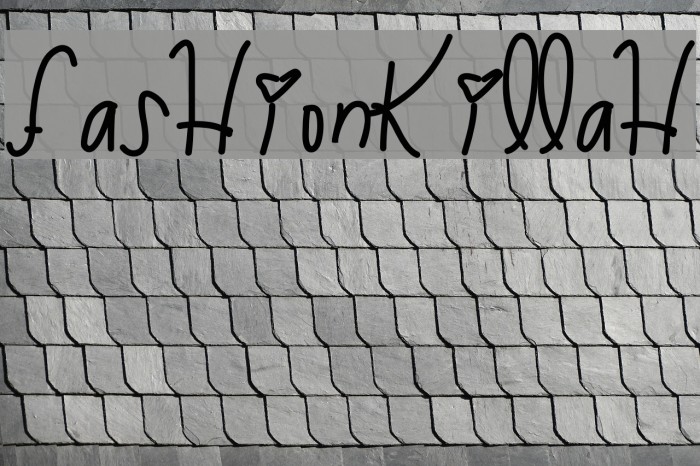 FashionKillah Font examples