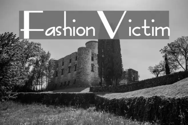 FashionVictim Font examples