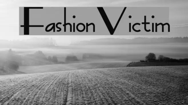 FashionVictim Font examples