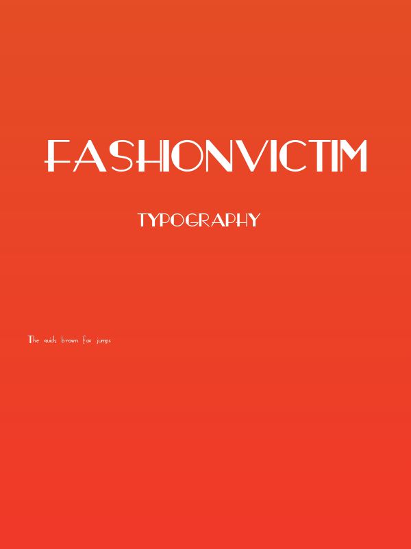 FashionVictim Poster