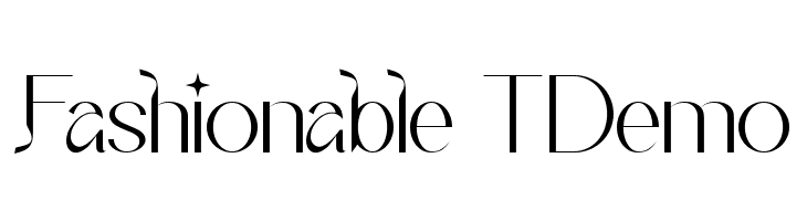 Fashionable T Demo  baixar fontes gratis