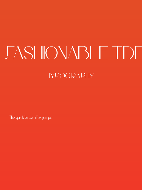 Fashionable T Demo Poster