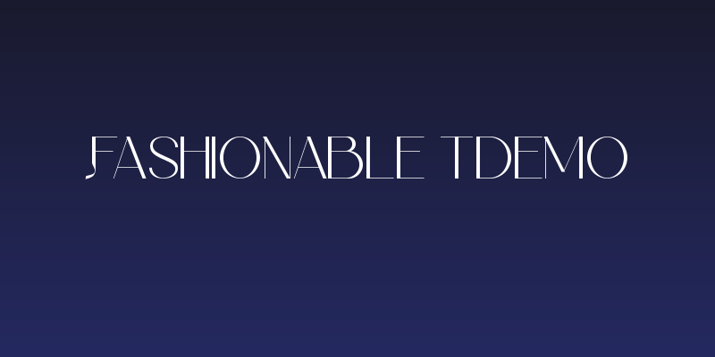 Fashionable T Demo Social Header