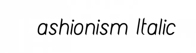 Fashionism Italic  Fuentes Gratis Descargar