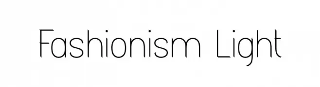 Fashionism Light  免费字体下载