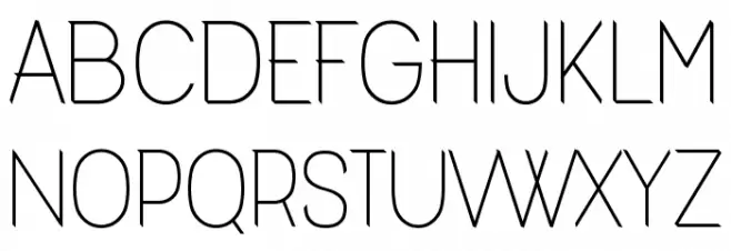 Fashionism Light Font UPPERCASE