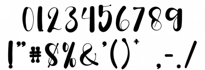 Fashions Font OTHER CHARS