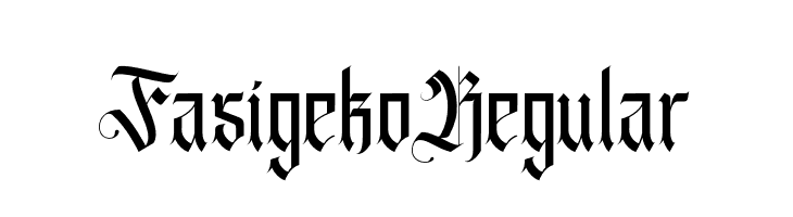 Fasigeko Regular  免费字体下载