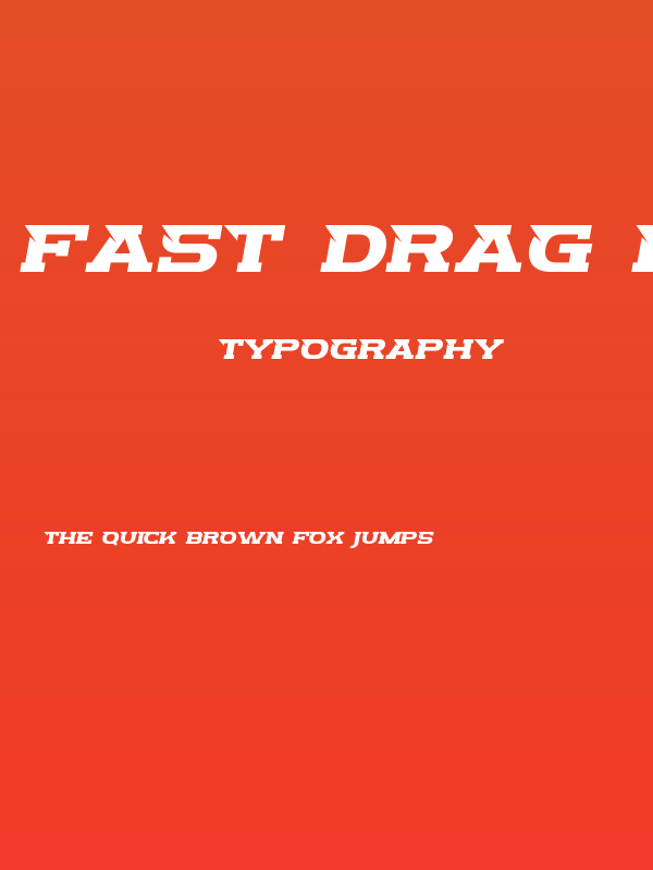Fast Drag Demo Poster
