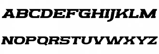 Fast Drag Demo Schriftart Kleinbuchstaben