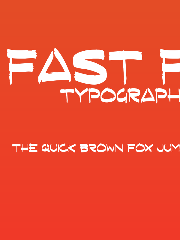 Fast Flat Brush Poster
