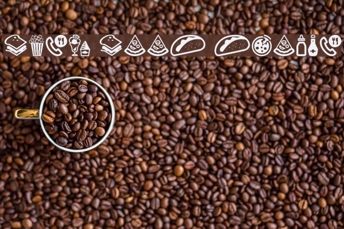 Fast Food Icons Font examples