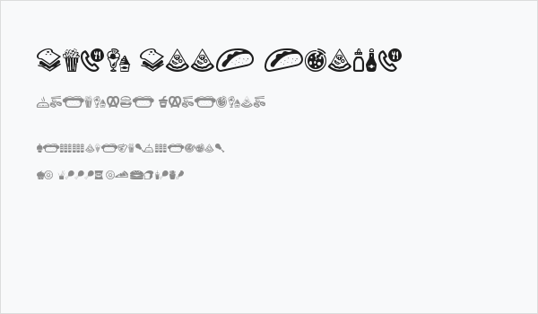 Fast Food Icons Business Card