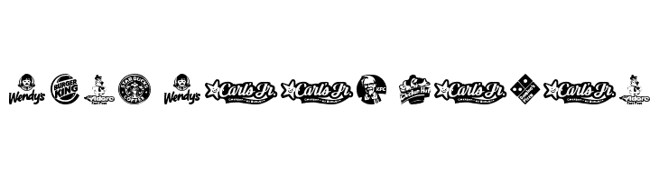 Fast Food logos Font