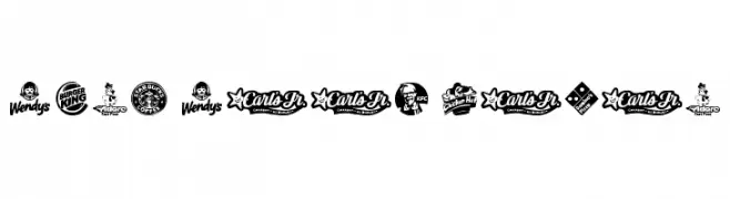 Fast Food logos  免费字体下载