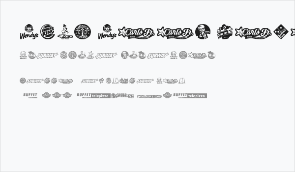 Fast Food logos Business Card