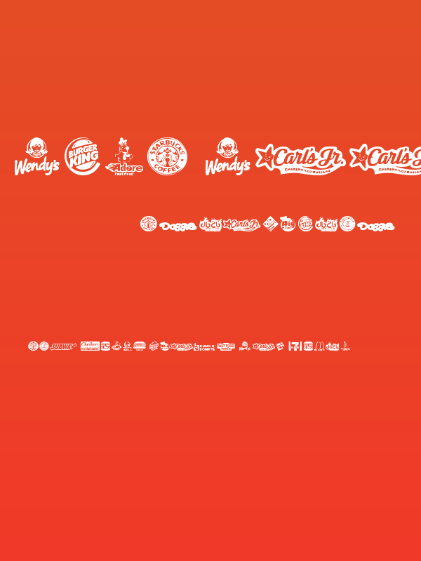 Fast Food logos Poster