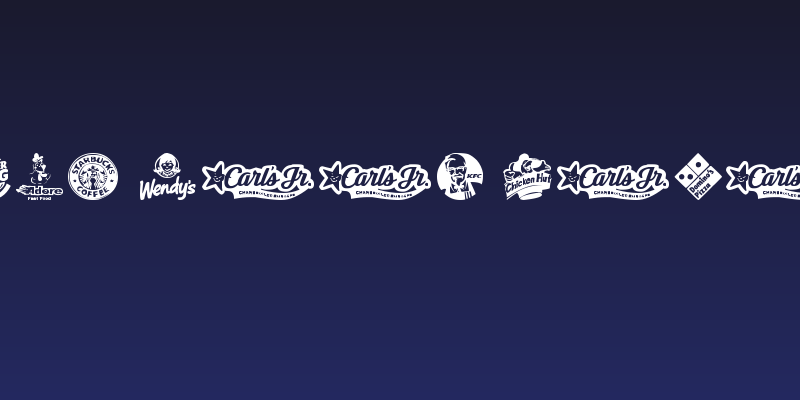 Fast Food logos Social Header
