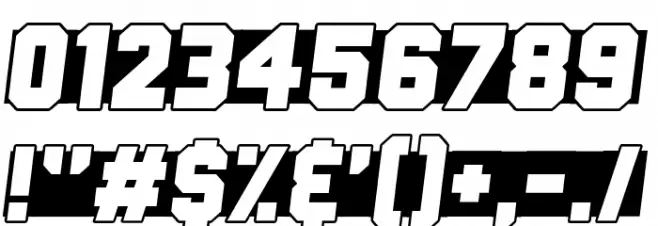 Fast Forward Font OTHER CHARS