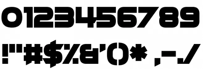 Fast Hand Font OTHER CHARS