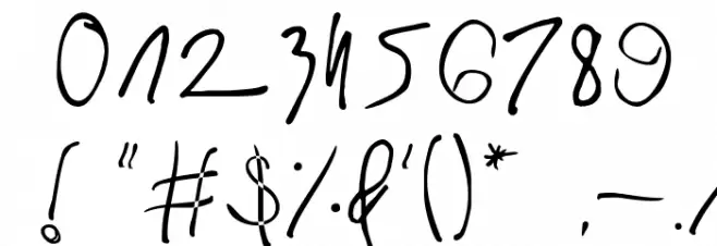 Fast In My Car Font OTHER CHARS