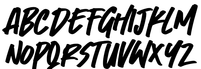 Fast Lane Font LOWERCASE