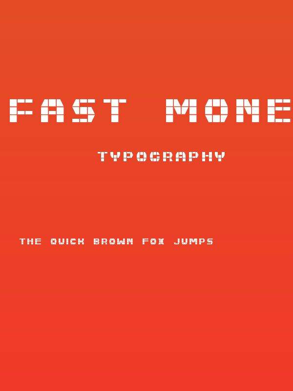 Fast Money Regular Poster
