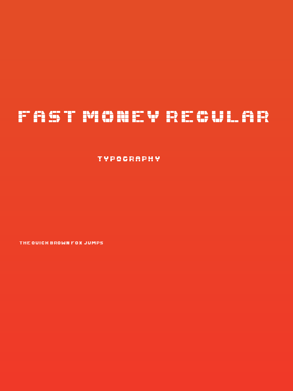Fast Money Regular Poster