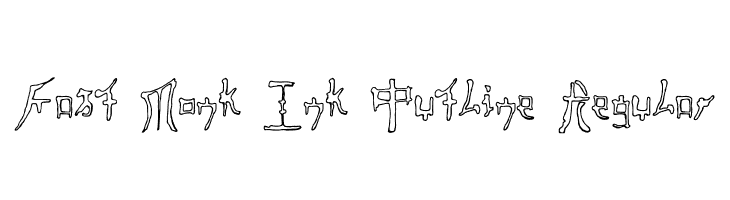 Fast Monk Ink Outline Regular  Fuentes Gratis Descargar