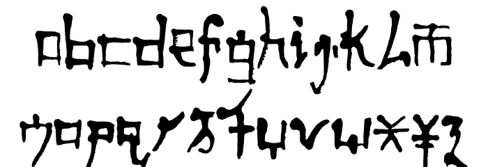 Fast Monk _ Ink Regular Шрифта строчной