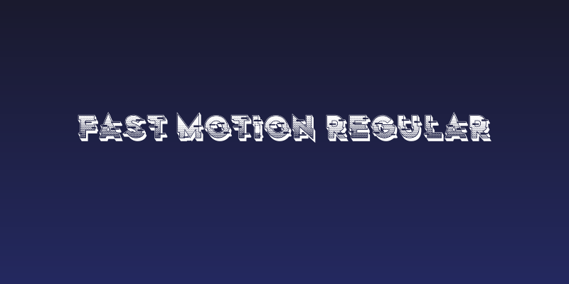 Fast Motion Regular Social Header